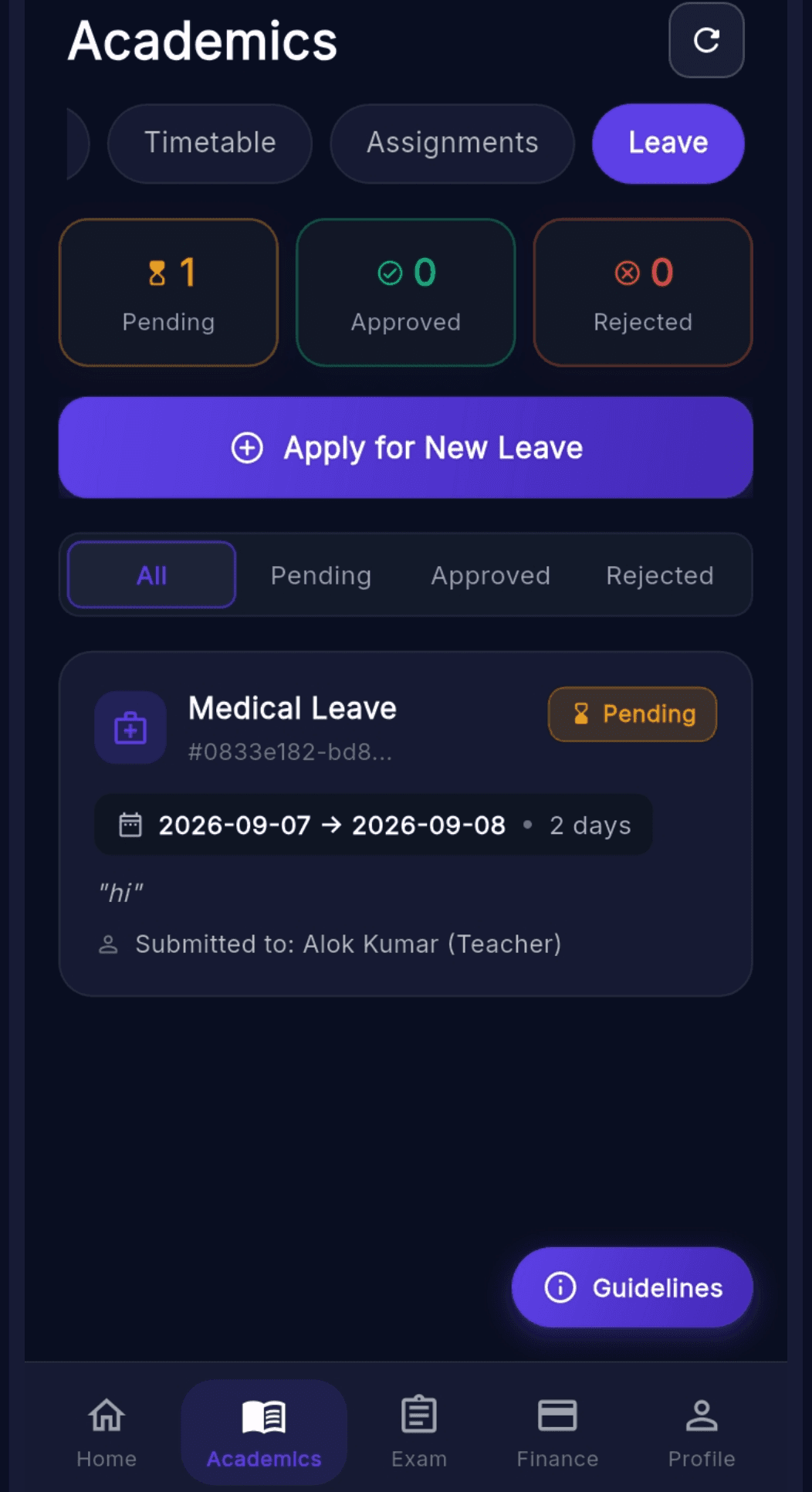 Leave