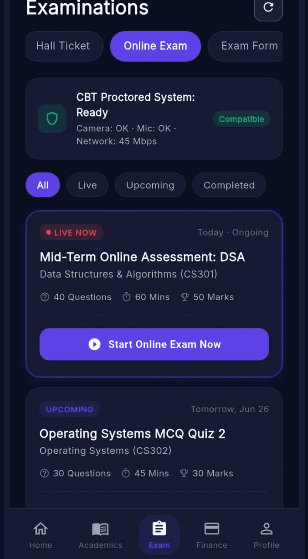 Online Exam